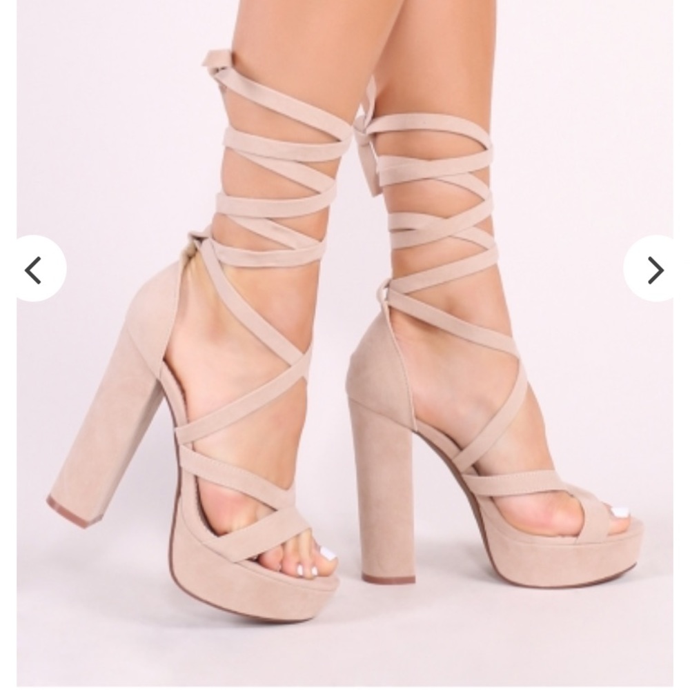 Lace up heels